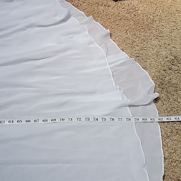 Two Piece White Lace Bohemian Boho Wedding Dress Size 4 Mint Condition - Picture 14 of 16